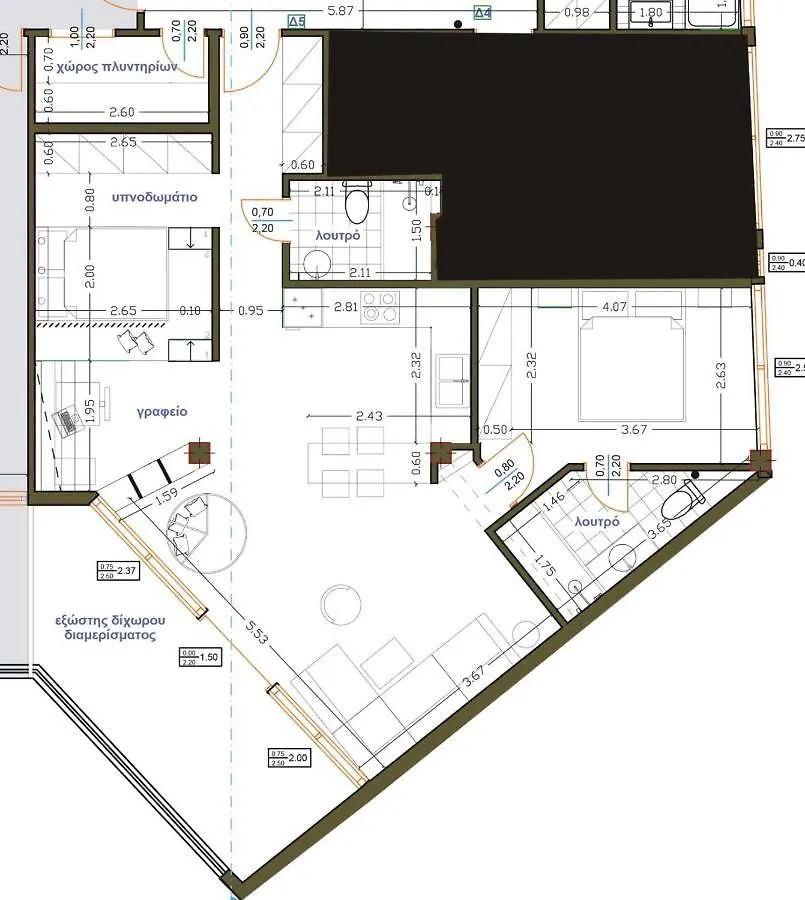 Luxury 80M2 Apartment With Balcony Downtown Saloniki